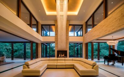 Mansiones modernas con materiales premium